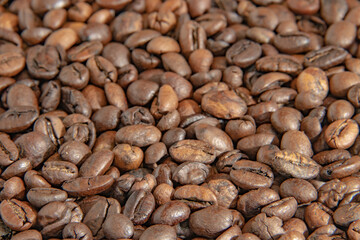 Coffee beans, coffee, texture, texture, pattern, background