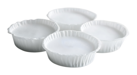 Filter paper for scientific filtration on a transparent background. isolated background.