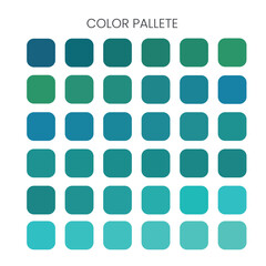 Teal Color Palette Gradient