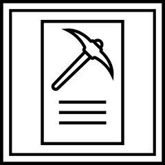Mining Permit Icon Design