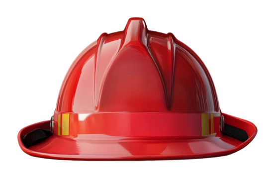 Fireman�s hat on a transparent background. isolated background. - Powered by Adobe