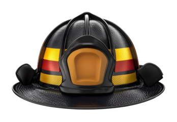 Fireman�s hat on a transparent background. isolated background.