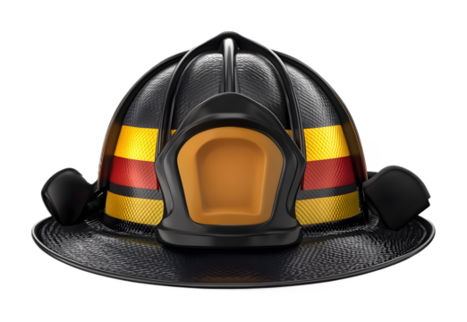 Fireman�s hat on a transparent background. isolated background.
