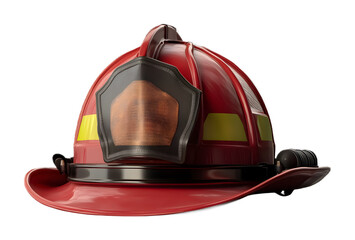 Fireman�s hat on a transparent background. isolated background.