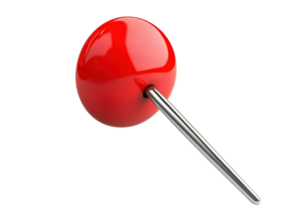 Isolated Red Pin Marker