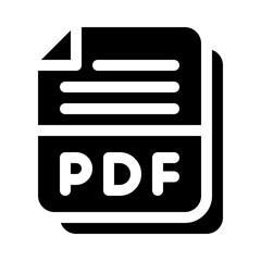 pdf glyph icon