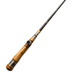 Elegant Wooden Fishing Rod High Quality Design Sport Fishing Tackle sea gear reel lake angle brown  