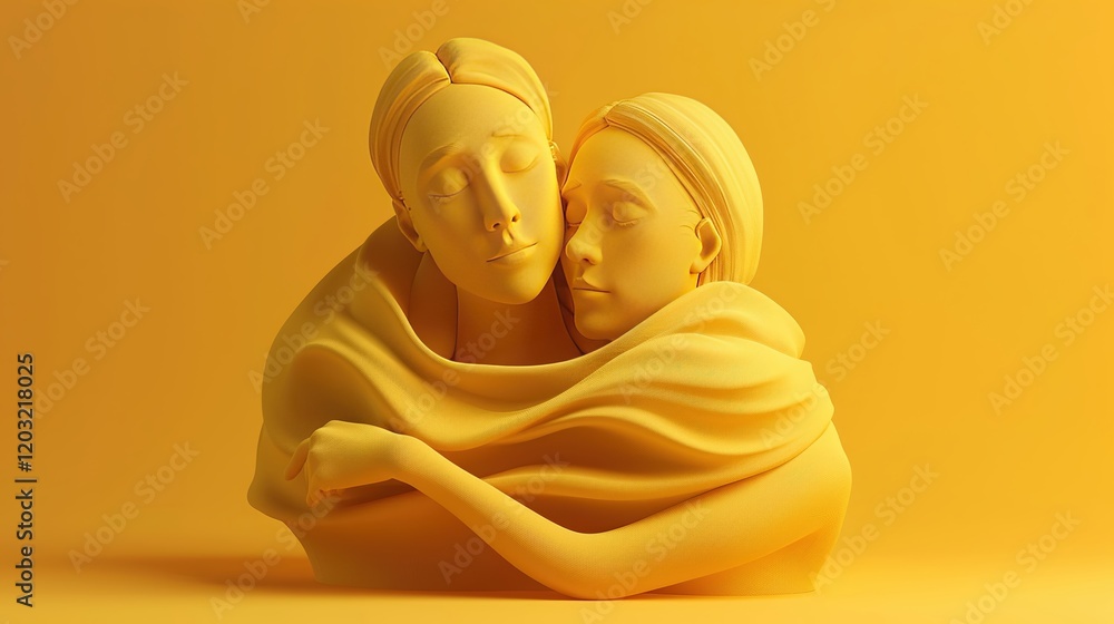Aufkleber design a collection of 3d clay renders that depict abstract representations of everyday objects and 