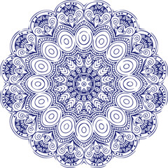Beautiful flower art and mandala vector design