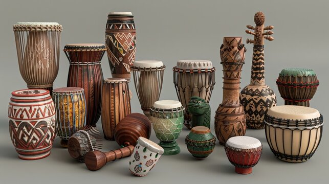 Design a collection of 3D clay renders that depict abstract representations of everyday objects and concepts, such as houses, cars, and trees