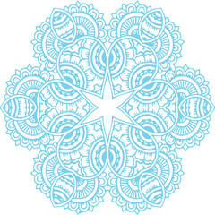 Beautiful flower art and mandala vector design