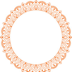 Beautiful flower art and mandala vector design