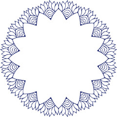 Beautiful flower art and mandala vector design