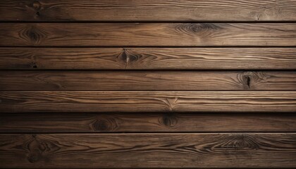 Obraz premium Close-up of Dark Brown Wooden Planks