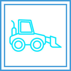 Bulldozer Icon Design