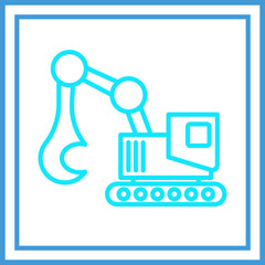Excavator Icon Design