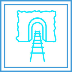 Mining Tunnel Icon Design
