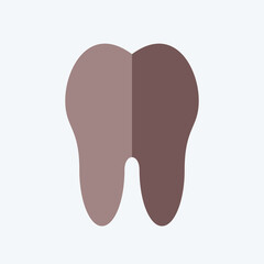 Icon Tooth. related to Healthcare symbol. flat style. design editable