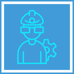 Mining Engineer Icon Design