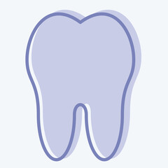 Icon Tooth. related to Healthcare symbol. two tone style. design editable