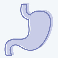 Obraz premium Icon Stomach. related to Healthcare symbol. two tone style. design editable