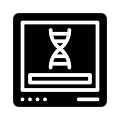 DNA glyph icon