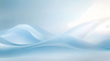 Smooth, soft gradients of blue and light teal creating a peaceful and airy composition.