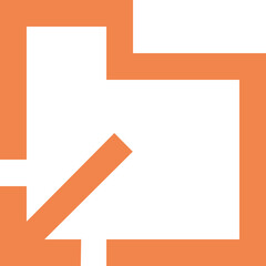 Directory arrow-down icon logo disign