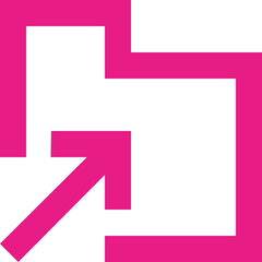 Directory arrow-up icon logo disign