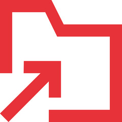 Directory arrow-up icon logo disign