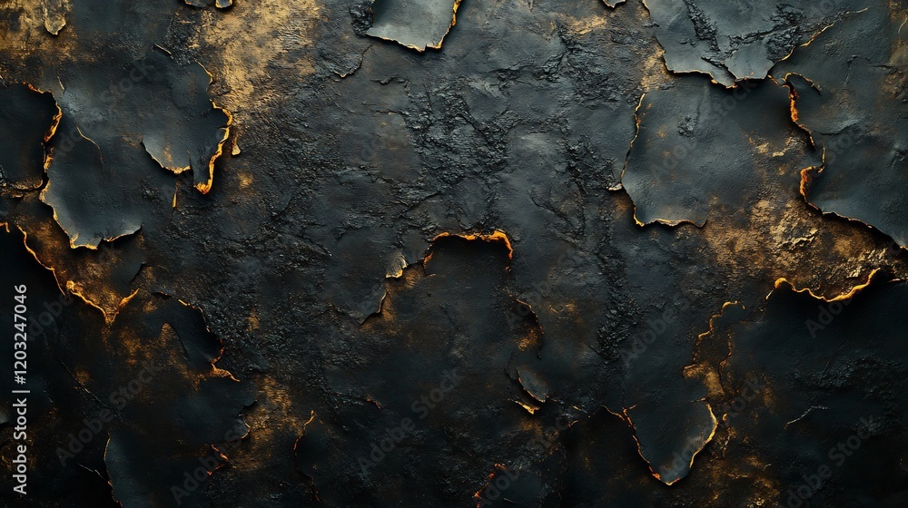 Poster dramatic background showcasing burnt paper with charred edges and torn sections emphasizing the text