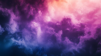 Obraz premium A vibrant purple nebula filled with energy, light, and swirling clouds.