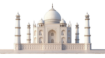 Obraz premium a taj mahala isolated on a transparent background
