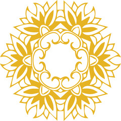 Beautiful flower art and mandala vector design