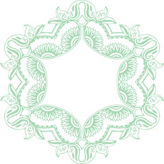Beautiful flower art and mandala vector design