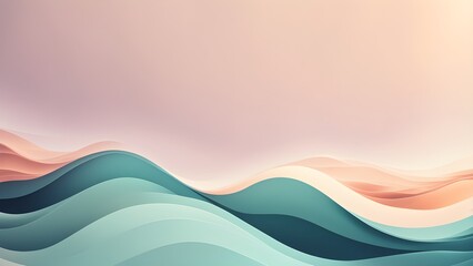 Abstract pastel-toned waves create a calming and stylish background ideal for design projects.