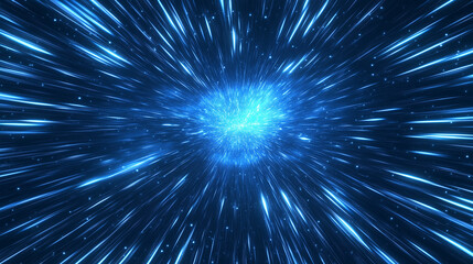 Fototapeta premium Futuristic Cyberspace Data Flow