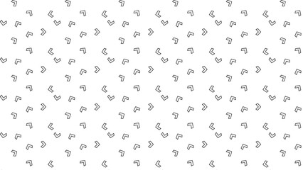 Trendy retro geometric seamless patterns. Modern abstract background. Monochrome repeatable backgrounds. Endless black and white prints, textile textures. Vector illustration