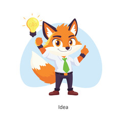 Idea vector character illustration. EPS 10 File