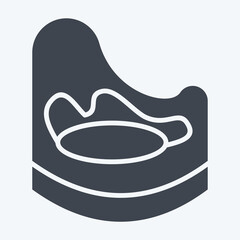 Icon Baby Patty. related to Kindergarten symbol. glyph style. design editable