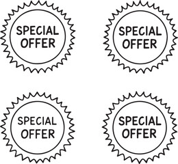 Obraz premium special offer icon on a white background. Flat special offer sign icon. vector illustration.
