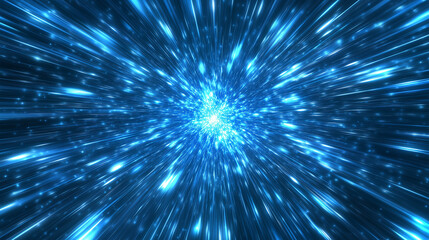 Futuristic Data Tunnel Network