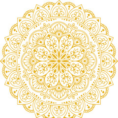 Beautiful flower art and mandala vector design