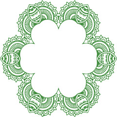 Beautiful flower art and mandala vector design