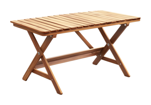 Folding table on a transparent background. isolated background.