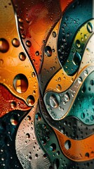 Design a visually striking close-up shot of a mirror reflecting colorful abstract patterns that symbolize the diverse facets of ones personality and inner world