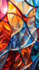 Design a visually striking close-up shot of a mirror reflecting colorful abstract patterns that symbolize the diverse facets of ones personality and inner world