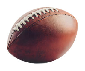 Football on a transparent background. isolated background.