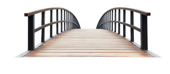 Footbridge on a transparent background. isolated background.