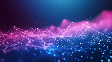 Obraz premium Abstract Network Data Visualization Design